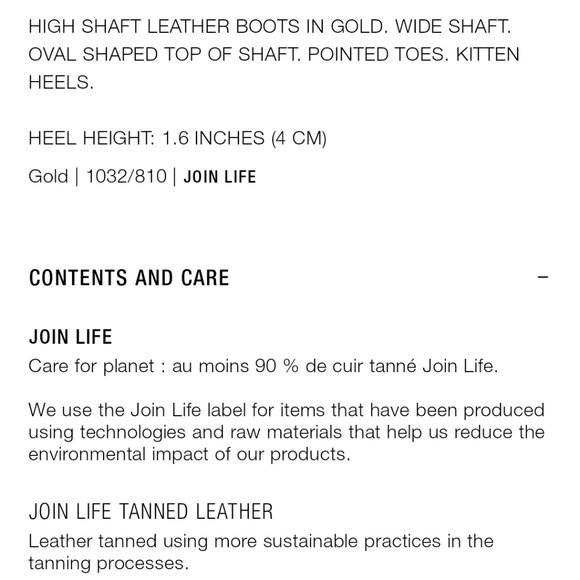 Zara NWT 38 7.5 Gold metallic patent leather boots cowboy heels patent b… - Picture 10 of 13